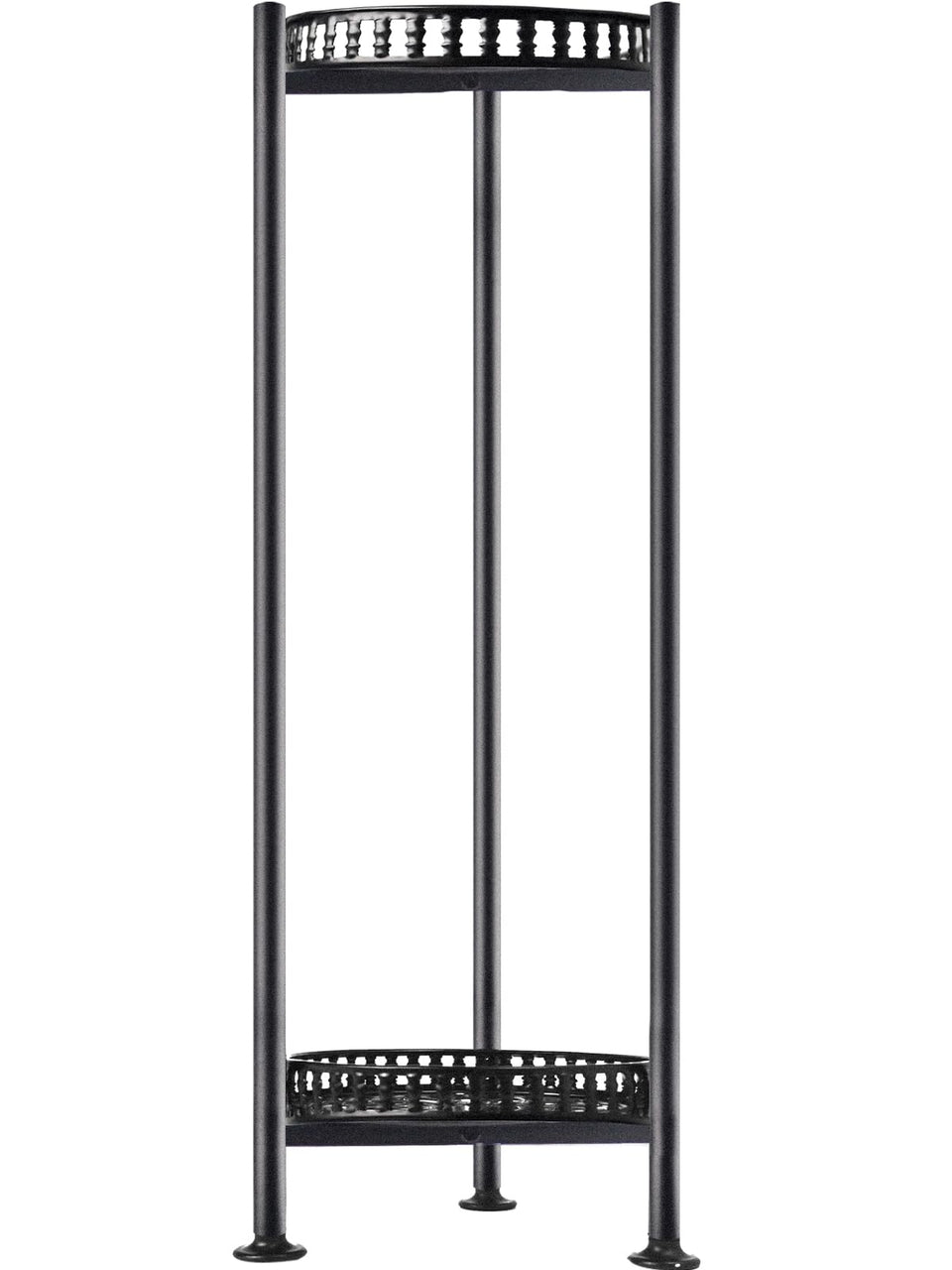 LUBORN 30-inch plant stand side profile; sturdy metal frame for indoor or outdoor use