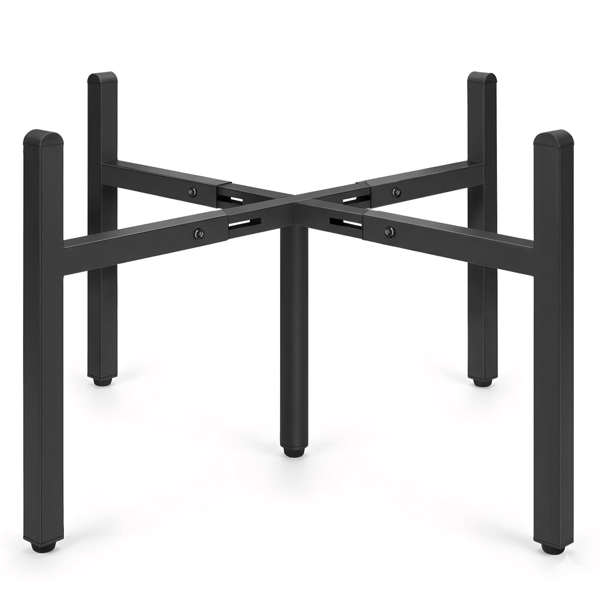 LUBORN plant stand adjustable width neatly accommodates large pots indoors and outdoors.