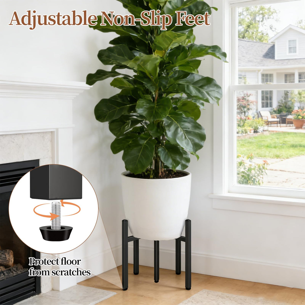 LUBORN matte black rust-resistant finish withstands weather.