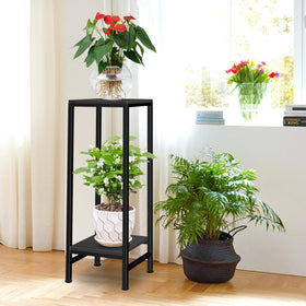 LUBORN tall plant stand in corner adds stability for tall indoor plants