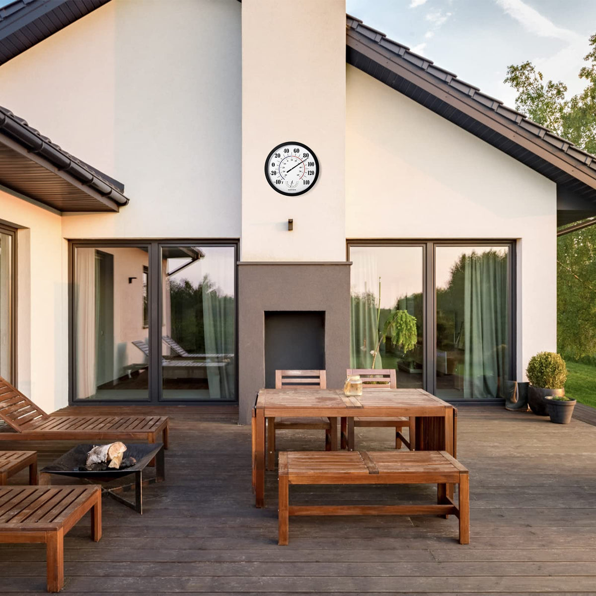 LUBYBG wall-mount thermometer suitable for indoors and outdoors