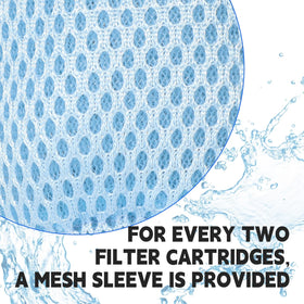 Durable pleats on Lucasou filter ensure reusable performance.