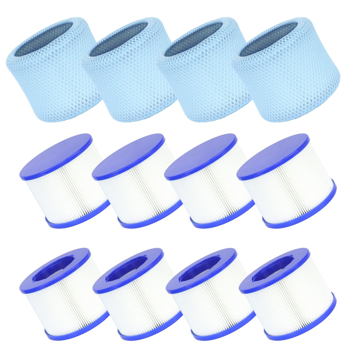 Lucasou 60% Denser Filter packaging ready for installation and clearer spa water.