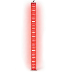 Lucear red light panel on a compact portable sauna for easy setup