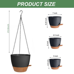 Lucieblessdesign 5-inch hanging planter perfect for trailing herbs and succulents.