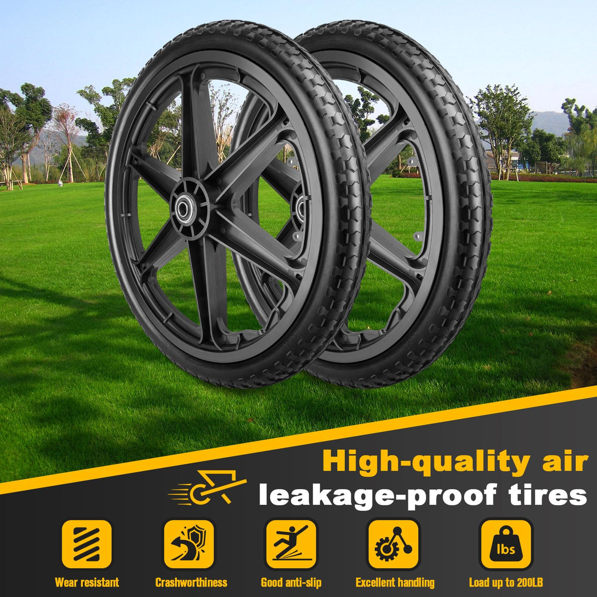 Lucky Seven permanent bearing design side view reducing wobble