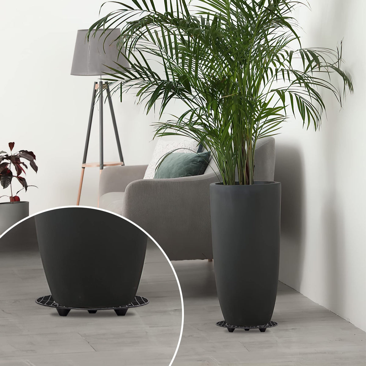 LUCKIPLUS deck floor protector prevents scratches on surfaces.