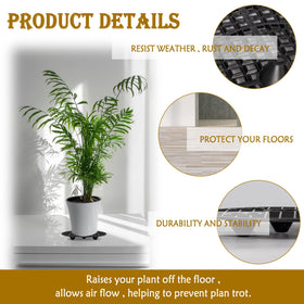 LUCKIPLUS plastic plant riser durable and weather-resistant for outdoor use.