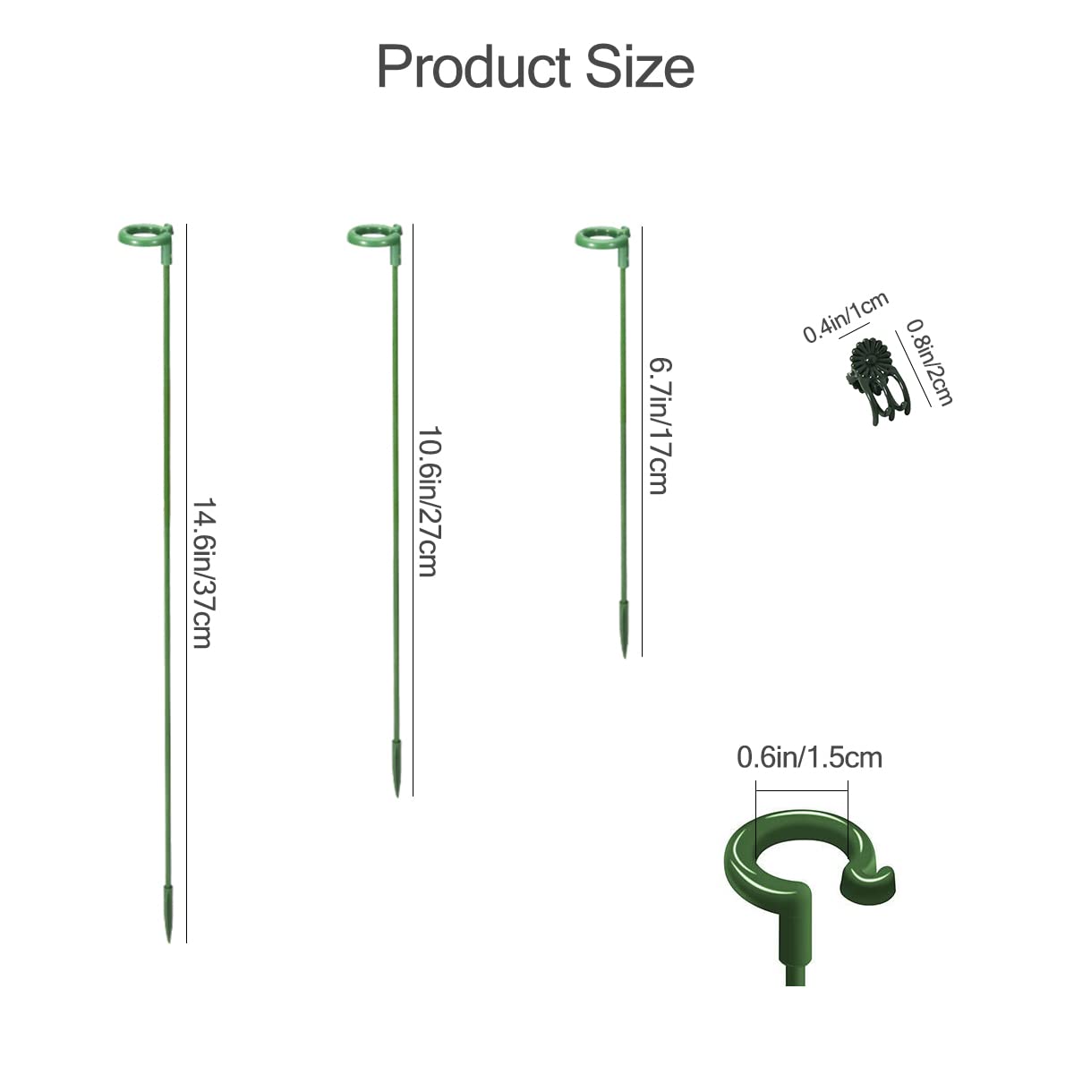 Luckjuju fiberglass-stakes provide sturdy support in the garden