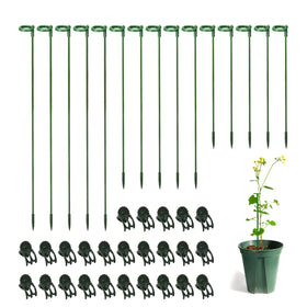 Luckjuju plant-support-stakes-set keeps single-stem roses upright