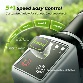 LUCKYTECH leaf blower with brushless motor for efficiency and longevity