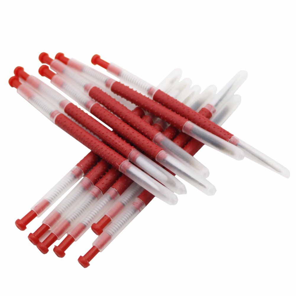 Lucky Farm queen bee grafting tool close-up with soft needle tip for gentle handling.