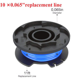 Lucky Seven UV-protected trimmer line resists outdoor wear.