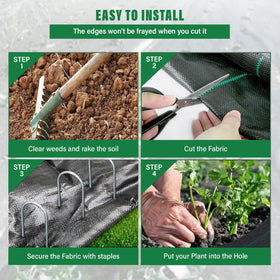 Luckybao easy cut landscape fabric for fast and precise installation