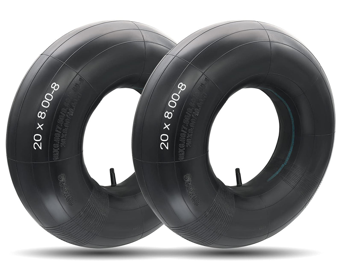 LuckySlycyc 20x8-8 inner tube two-pack for lawn equipment replacement