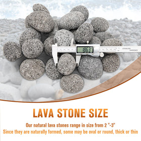 LuckySlycyc decorative lava stones for landscaping, water features, and indoor accents