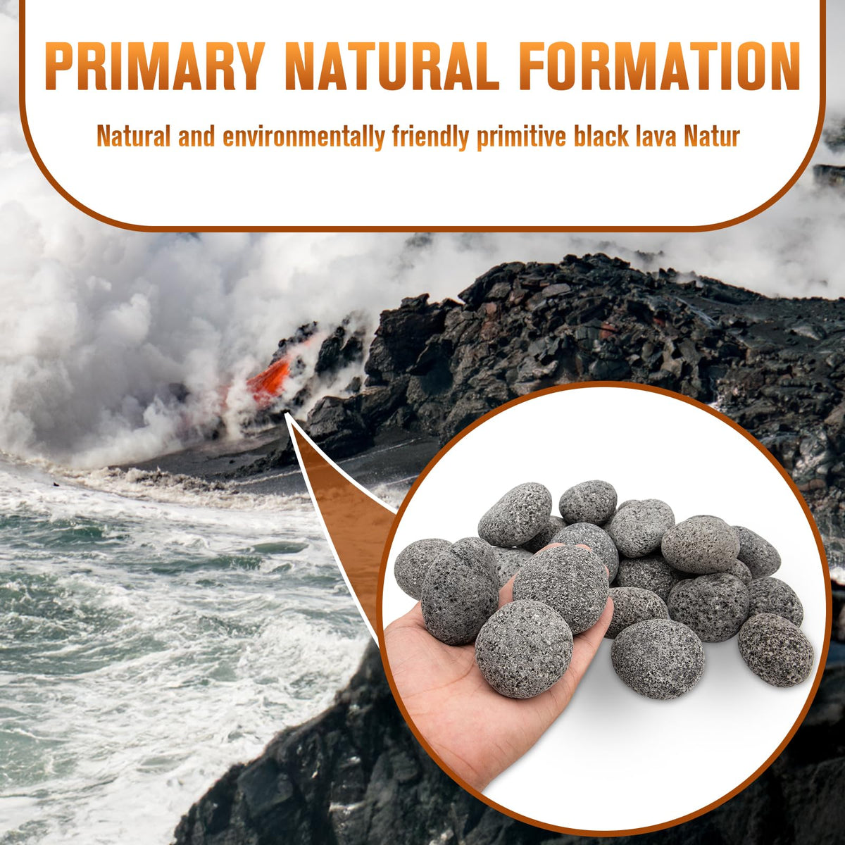 LuckySlycyc lava stones heat evenly in natural gas or propane pits