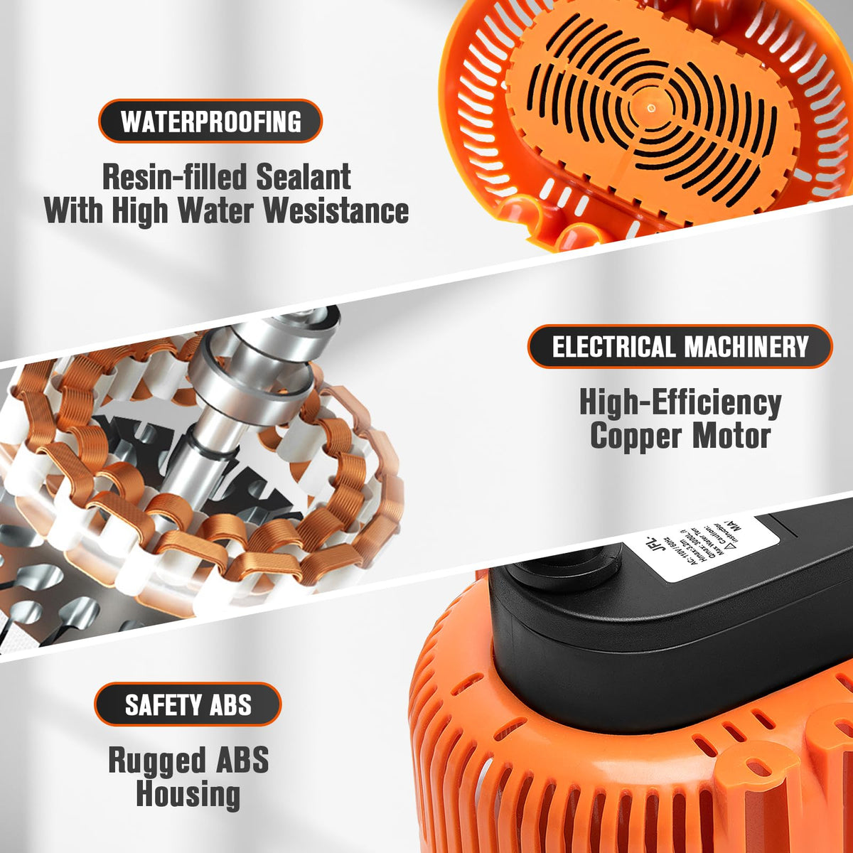 LuckySlycyc submersible water pump compact and durable for versatile draining
