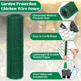 Lucomb 15.7 inch tall animal barrier shields roses and seedlings from pests.