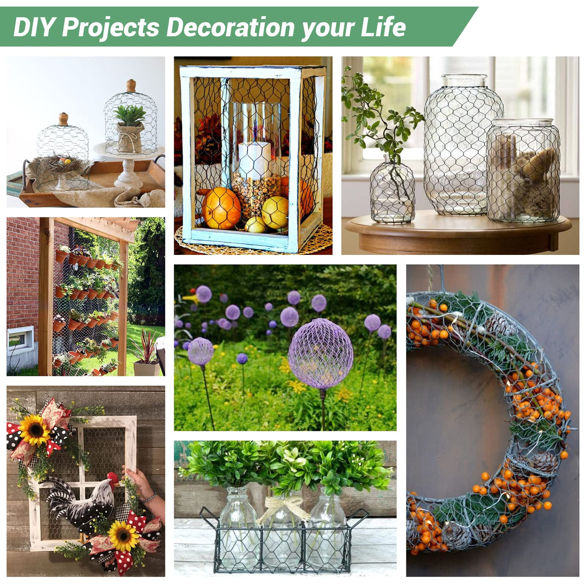 Lucomb craft-friendly wire mesh ideal for wreath frames and supports