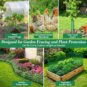 Lucomb-green coated wire stands up to weather for outdoor use