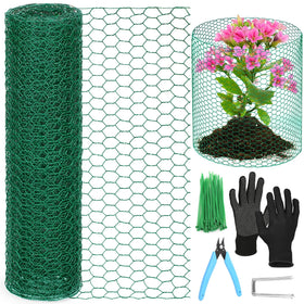 Lucomb plant protectors roll, cut to fit, enables customizable cages for diverse plants.