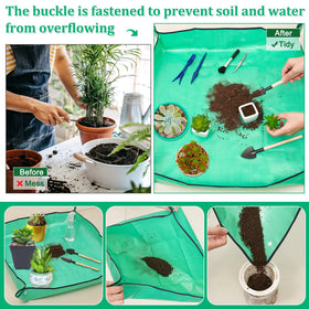 Lucomb repotting mat foldable 25x25 ideal for compact potting areas