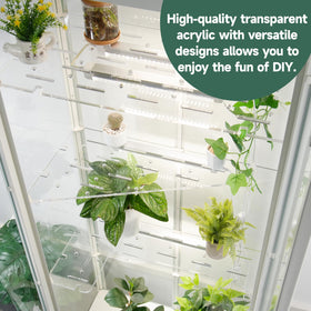 LUVCOSY Milsbo tall greenhouse 8mm acrylic detail: scratch-resistant surface.