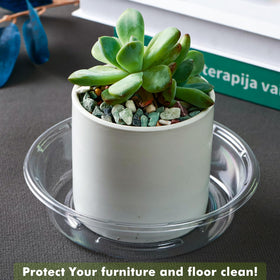 Lucpur plant saucer 20-pack stacked design demonstrates space-saving storage for busy homes