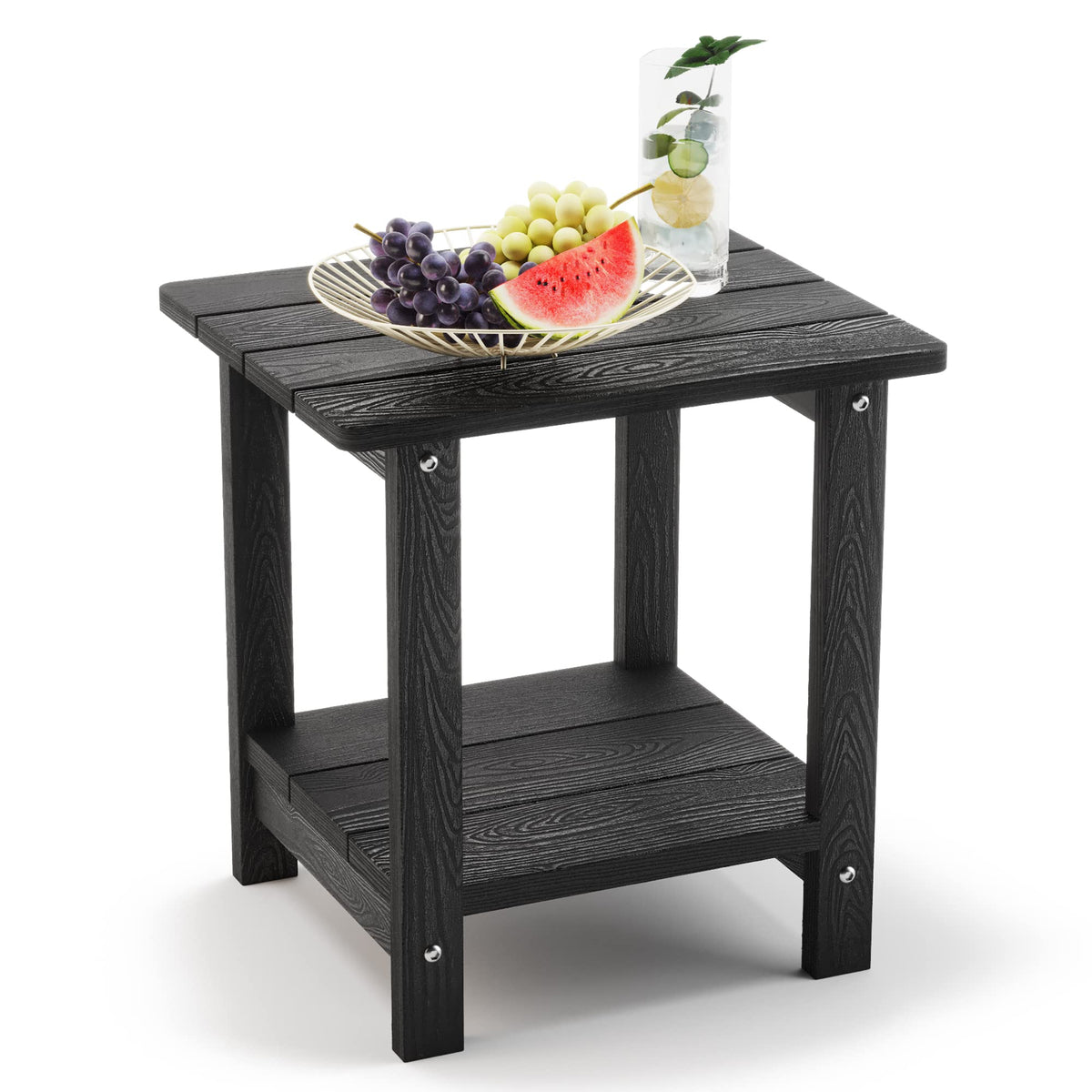 LUE BONA Adirondack table top view with 13-inch diameter for compact spaces