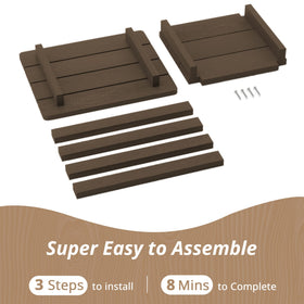 LUE BONA easy assembly using 8 screws for quick setup