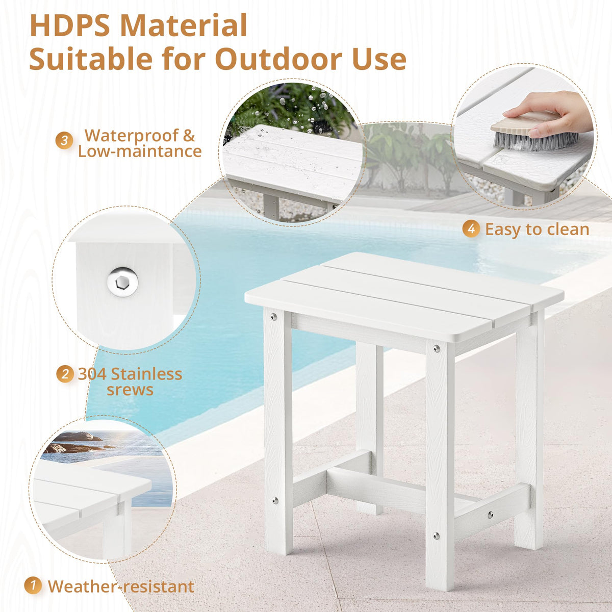 LUE BONA multi-use table fits patios or living spaces as needed.