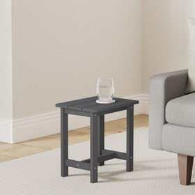 LUE BONA side table sized to complement Adirondack chairs