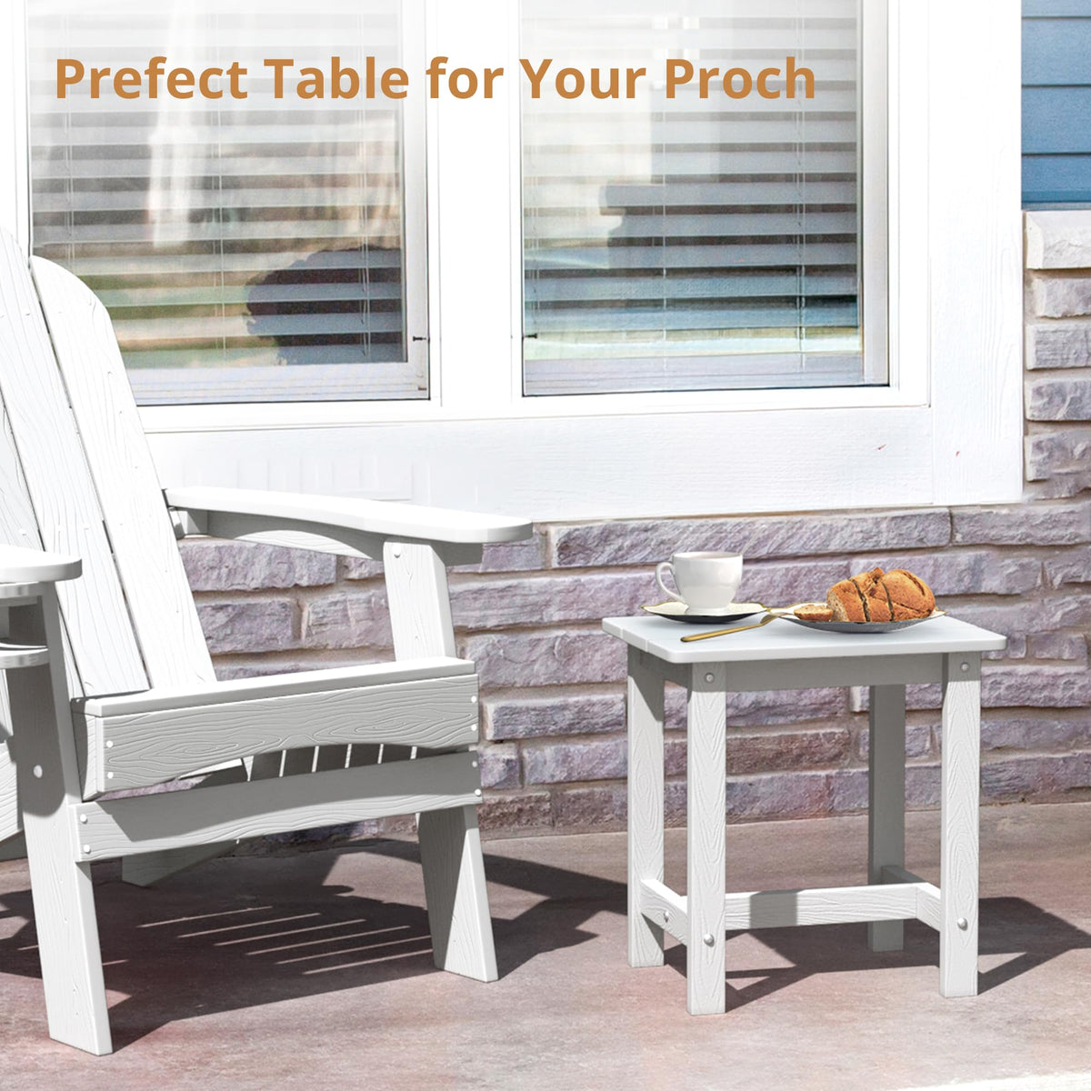 LUE BONA small outdoor table is easy to clean and maintain.