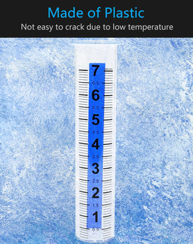 Lueudu outdoor rain gauge tube ideal for garden, yard, or patio installations.