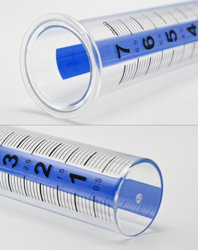 Lueudu plastic rain gauge tube with precise dimensions for easy fitting.