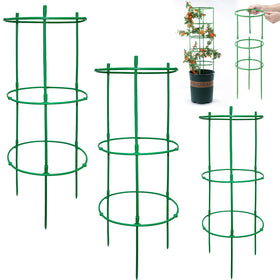 Luexian plant stake stackable 7-4inch supports upright growth and tidy garden borders.