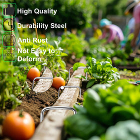 Luijnbn tent stakes 5-inch with sharp oblique tip for easy soil penetration.