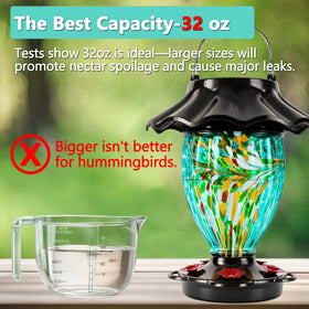 LUJII 32 oz capacity minimizes refills during sunny days.