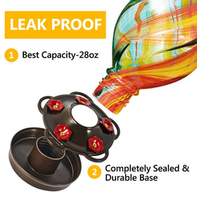 LUJII leakproof and rustproof base prevents spills for outdoor use