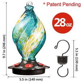 LUJII wide-mouth reservoir makes refilling and viewing nectar easy.