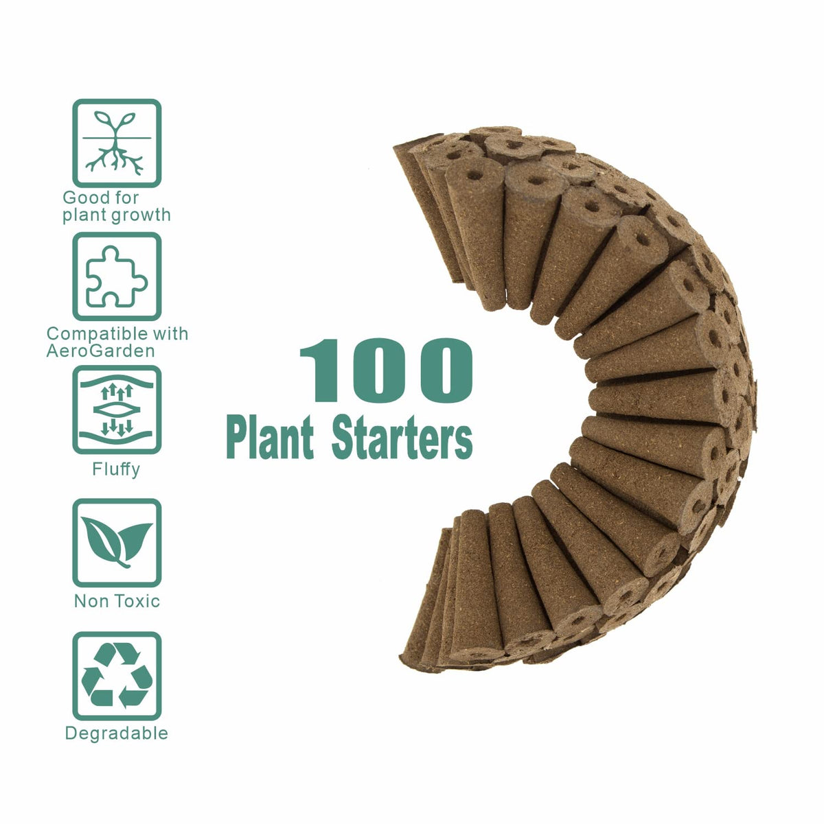 lukandafi Grow Sponges use Denmark peat for strong absorption.
