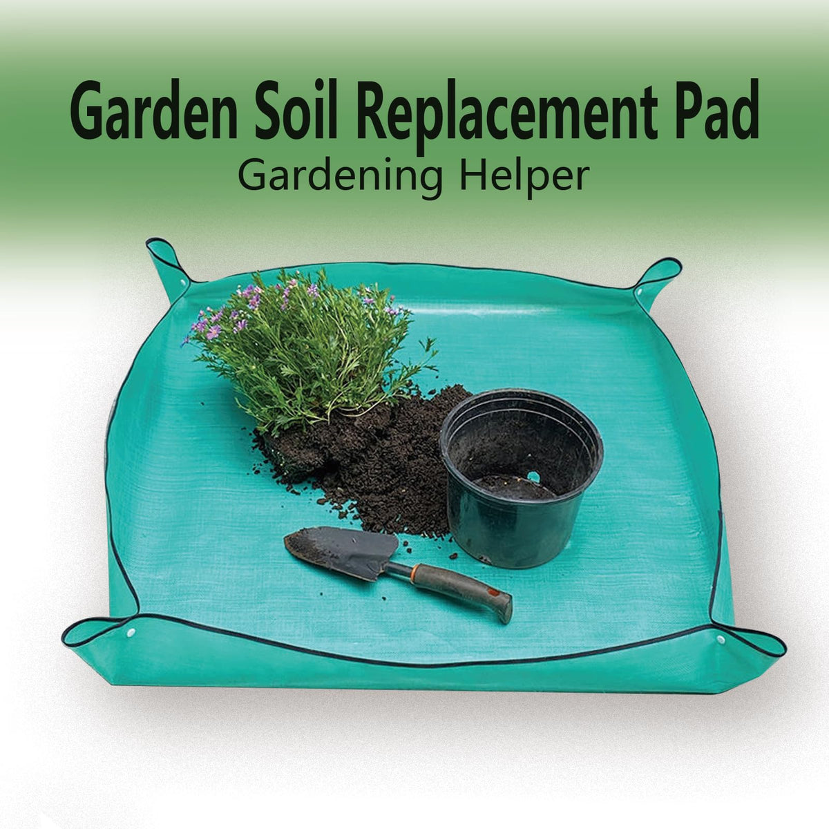 Lukdin 39.4-inch transplanting mat protects floors during large repots.