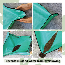 Lukdin copper-buckle mats prevent spills and keep work area tidy.