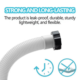 Lukdin durable PE material pool hose resists cracking in outdoor conditions