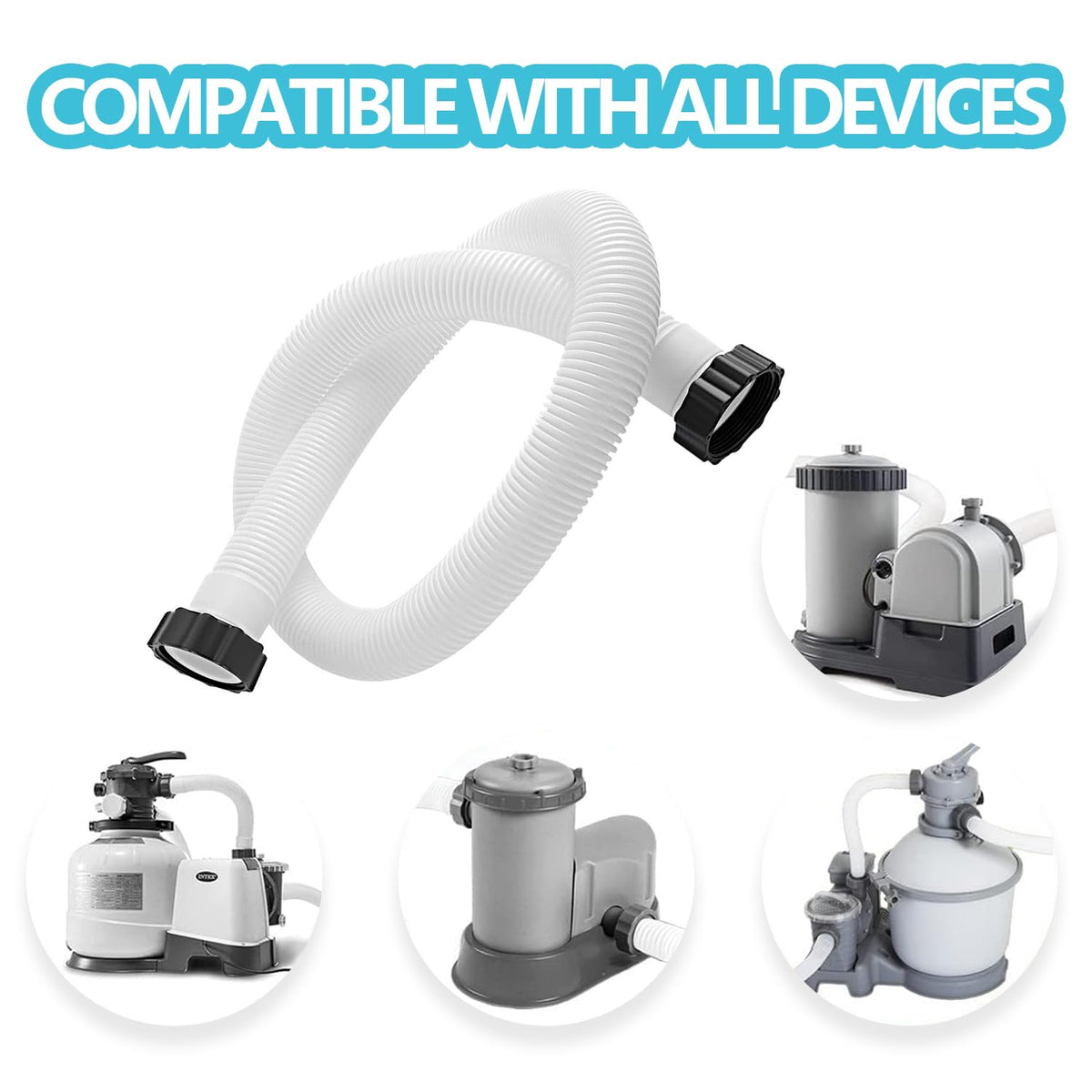 Lukdin includes two hoses for easy replacement and backup