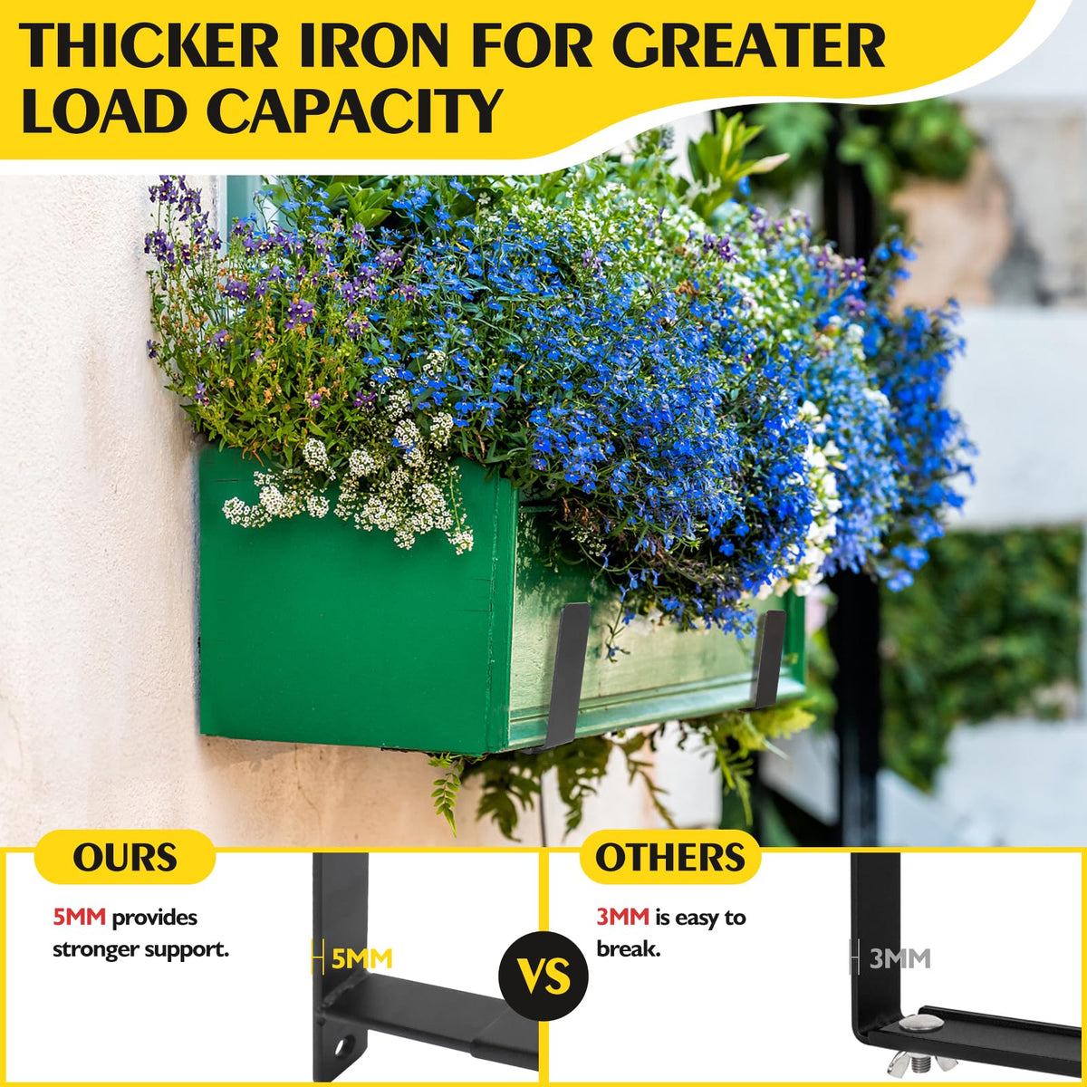 LukLoy brackets with 0.2 inch thickness provide extra stiffness and durability.