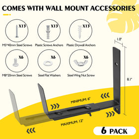LukLoy window brackets offer easy installation with included hardware.