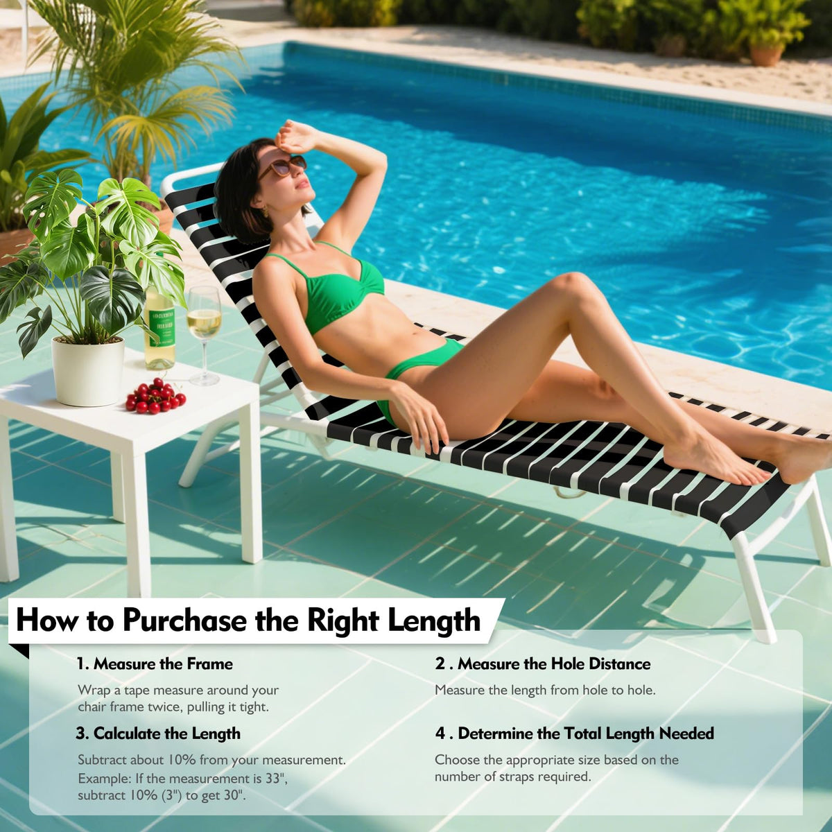 2 inch wide LukLoy strap offers sturdy support during installation.