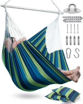 Lulladle XXL hammock chair assembly ready for easy hanging and setup